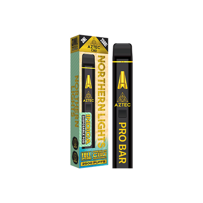 Aztec CBD 1800mg Pro Bar CBD Disposable Vape Device 2500 Puffs