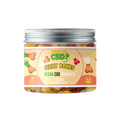 Why So CBD? 1500mg Broad Spectrum CBD Small Vegan Gummies - 11 Flavours