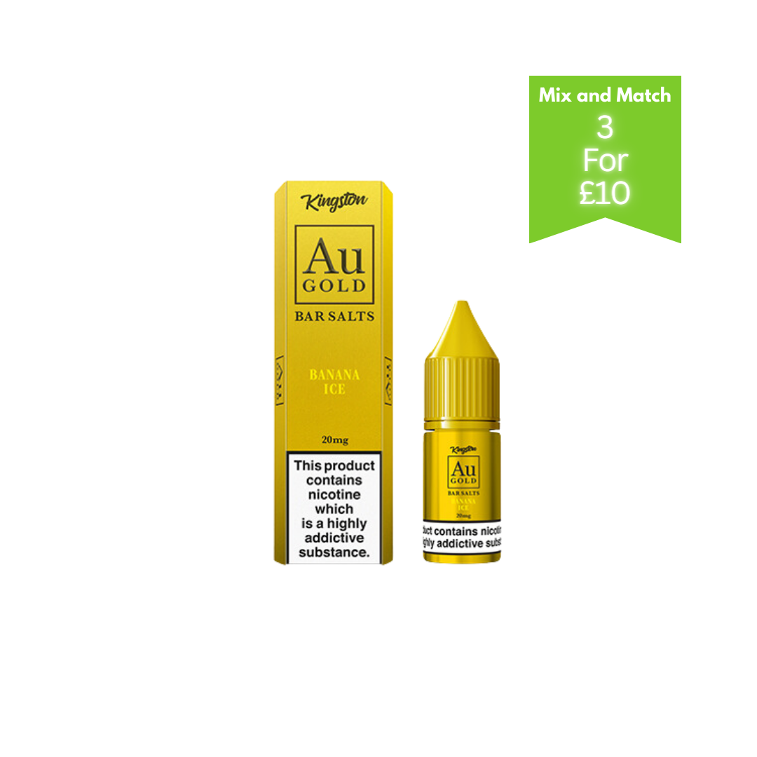 20mg AU Gold By Kingston Nic Salt 10ml (60VG/40PG)